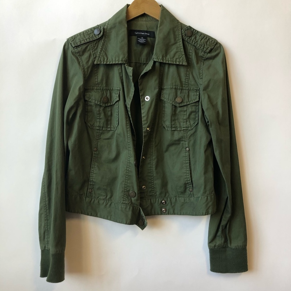 Vintage Calvin Klein Jeans Army Jacket Large